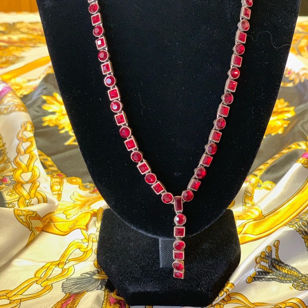Red stone necklace